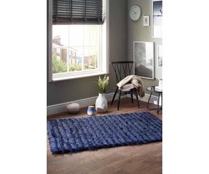 Origin 'Carved Glamour' Rug in Navy | Size: 160 cm x 230 cm Origin Navy 160 cm x 230 cm