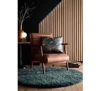 Origins Chicago Round Rug Forest Green 133cm Diameter, Green