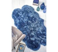 Origin Genuine Sheepskin Quad Rug in Navy | Size: 105 cm x 160 cm Origin Navy 105 cm x 160 cm