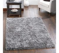 Origins Shimmer Rug Silver 160 x 230cm, Silver