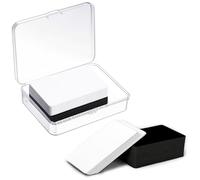 Origin-Joy 50 PCS NFC Cards, NTAG215 Blank Waterproof 85.5 x 54mm NFT Chips, Programmable & Rewritable, Compatible with Amiibo, TagMo, iOS & Android Devices (White & Black)