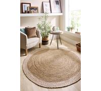 Origin Jute Border Natural White in Light Sand | Size: 150 cm diameter Origin Light Sand 150 cm diameter