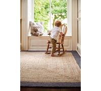 Origin 'Jute Border' Rug in Grey | Size: 160 cm x 230 cm Origin Grey 160 cm x 230 cm