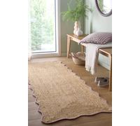 Origin Jute Scalloped in Natural | Size: 67 cm x 200 cm Origin Natural 67 cm x 200 cm