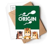 Origin Male Medicine Postcards Envelopes Cards Mailing Year Horse