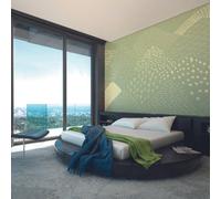 Origin Murals Abstract Fields Green Matt Smooth Paste The Wall Mural 350Cm Wide X 280Cm High