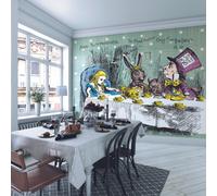 Origin Murals Alice In Wonderland Inspired Tea Party Childrens Matt Smooth Paste The Wall Mural 350Cm Wide X 280Cm High