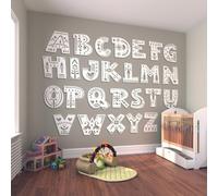 Origin Murals Alphabet Patterns Multi Matt Smooth Paste The Wall Mural 350Cm Wide X 280Cm High
