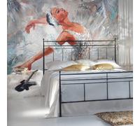 Origin Murals Ballerina Grey Matt Smooth Paste The Wall Mural 350Cm Wide X 280Cm High