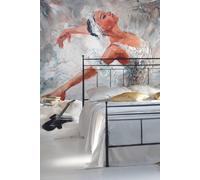 Origin Murals Ballerina Wall Mural in Grey | Size: W300 cm x H240 cm Origin Murals Grey W300 cm x H240 cm