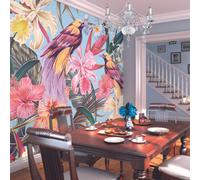 Origin Murals Birds And Flowers Multi Matt Smooth Paste The Wall Mural 300Cm Wide X 240Cm High