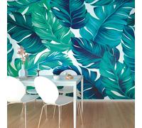 Origin Murals Bold Tropical Leaves Wall Mural - Green - Medium - W300cm x H240cm