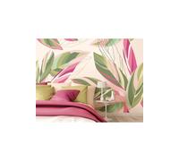 Origin Murals Botanical Calathea Leaves Wall Mural in Pink | Size: W350 cm x H280 cm Origin Murals Pink W350 cm x H280 cm