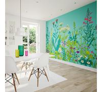 Origin Murals Botanical Fleur - Peacock - Peacock - Medium - W300cm x H240cm