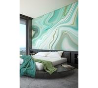 Origin Murals Botanical Fleur Wall Mural in Emerald | Size: W350 cm x H280 cm Origin Murals Emerald W350 cm x H280 cm