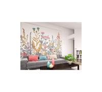 Origin Murals Botanical Fleur Wall Mural in Grey | Size: W300 cm x H240 cm Origin Murals Grey W300 cm x H240 cm