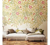 Origin Murals Cascading Rosehip - Rose Pink Matt Smooth Paste The Wall Mural 350Cm Wide X 280Cm High