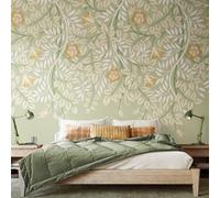 Origin Murals Cascading Rosehip - Sage Green Matt Smooth Paste The Wall Mural 350Cm Wide X 280Cm High