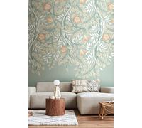 Origin Murals Cascading Rosehip Wall Mural in Light Green | Size: W300 cm x H240 cm Origin Murals Light Green W300 cm x H240 cm
