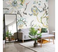 Origin Murals Cranes In Flight Grey Matt Smooth Paste The Wall Mural 300Cm Wide X 240Cm High
