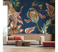 Origin Murals Cranes In Flight Navy Blue Matt Smooth Paste The Wall Mural 300Cm Wide X 240Cm High