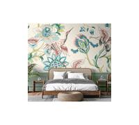 Origin Murals Cranes in Flight Wall Mural in Cream | Size: W350 cm x H280 cm Origin Murals Cream W350 cm x H280 cm