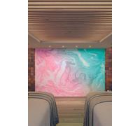 Origin Murals Flowing Marble Pink Wall Mural | Size: W300 cm x H240 cm Origin Murals Pink W300 cm x H240 cm