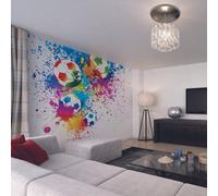 Origin Murals Football Splash Matt Smooth Paste The Wall Mural 350Cm Wide X 280Cm High