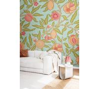 Origin Murals Fruit & Foliage Wall Mural in Aqua | Size: W350 cm x H280 cm Origin Murals Aqua W350 cm x H280 cm