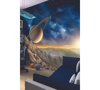 Origin Murals Galaxy Wall Mural | Size: W350 cm x H280 cm Origin Murals Multicolor W350 cm x H280 cm