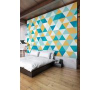 Origin Murals Geometric Wall Mural in Jade | Size: W350 cm x H280 cm Origin Murals Jade W350 cm x H280 cm