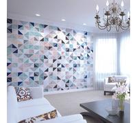 Origin Murals Geometry Blush and Jade Wall Mural