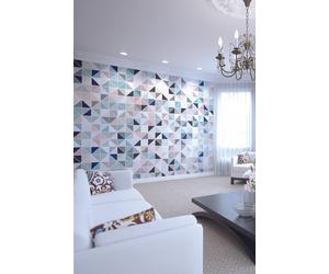 Origin Murals Geometry Wall Mural in Pink | Size: W350 cm x H280 cm Origin Murals Pink W350 cm x H280 cm