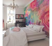 Origin Murals Giant Flower Roses Matt Smooth Paste The Wall Mural 350Cm Wide X 280Cm High