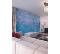 Origin Murals Grunge Distressed Effect Red Matt Smooth Paste the Wall Mural 300cm wide x 240cm high in Blue | Size: W300 cm x H240 cm Origin Murals Blue W300 cm x H240 cm
