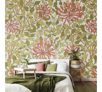 Origin Murals Honeysuckle - Soft Coral - Medium - W300cm x H240cm