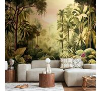 Origin Murals Jungle Trees - Olive Green - Large - W350cm x H280cm