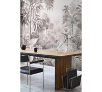 Origin Murals Jungle Trees Wall Mural in Grey | Size: W300 cm x H240 cm Origin Murals Grey W300 cm x H240 cm