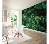 Origin Murals Large Rainforest Leaves Emerald Green Matt Smooth Paste The Wall Mural 300Cm Wide X 240Cm High