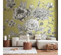 Origin Murals Large Rose Toile Matt Smooth Paste The Wall Mural 300Cm Wide X 240Cm High