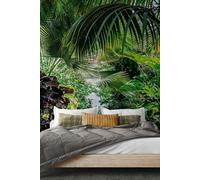 Origin Murals Leafy Lane Wall Mural in Green | Size: Medium Origin Murals Green Medium