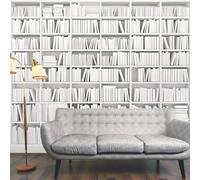 Origin Murals Library White Wall Mural