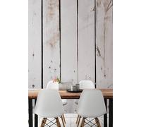 Origin Murals Limewash Wood Wall Mural in White | Size: Large Origin Murals White Large