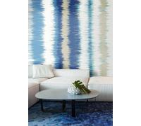 Origin Murals Linear Stripe Matt Smooth Paste the Wall Mural in Blue | Size: W350 cm x H280 cm Origin Murals Blue W350 cm x H280 cm