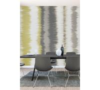 Origin Murals Linear Stripe Matt Smooth Paste the Wall Mural in Olive | Size: W350 cm x H280 cm Origin Murals Olive W350 cm x H280 cm