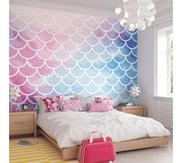 Origin Murals Magical Children's Mermaid Scales Matt Smooth Paste The Wall Mural 350Cm Wide X 280Cm High