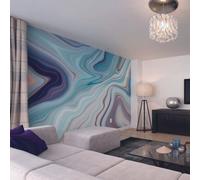 Origin Murals Marble Effect Teal Matt Smooth Paste The Wall Mural 300Cm Wide X 240Cm