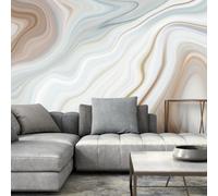 Origin Murals Marble Grey & Brown Matt Smooth Paste The Wall Mural 300Cm Wide X 240Cm High