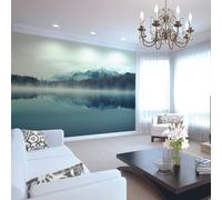 Origin Murals Misty Mountain Lake - Ink - Ink - Large - W350cm x H280cm