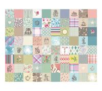 Origin Murals Mural Alice In Wonderland Patchwork Medium MUR257M